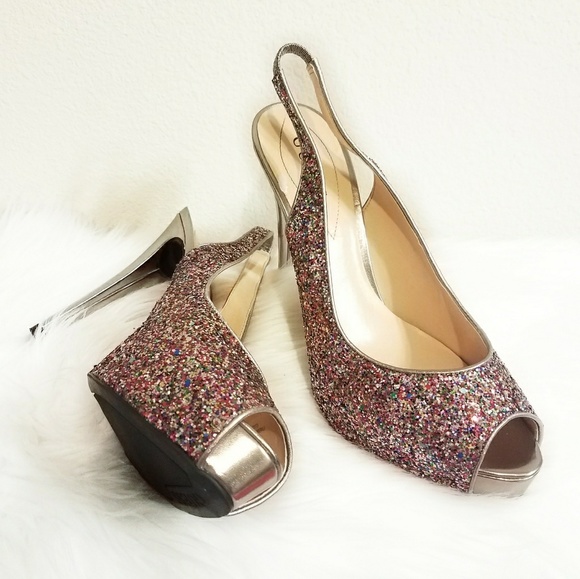 GUESS glitter platform heels - Picture 2 of 5